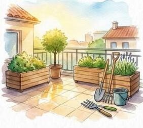 Terrace Garden Maintenance Icon